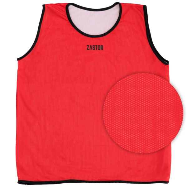 Peto Entrenamiento Reversible Zastor Ressy Rojo/Blanco - Imagen 4