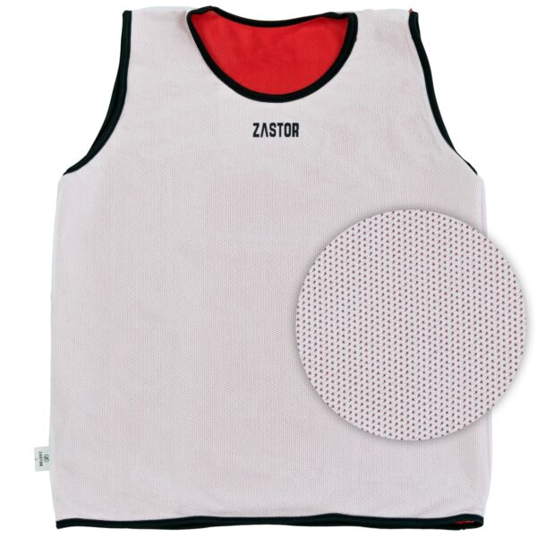 Peto Entrenamiento Reversible Zastor Ressy Rojo/Blanco - Imagen 3