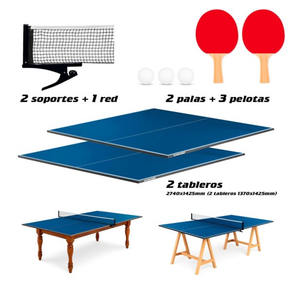 Set Conversión ENEBE NEXO PING PONG TENIS MESA TABLERO - Imagen 4