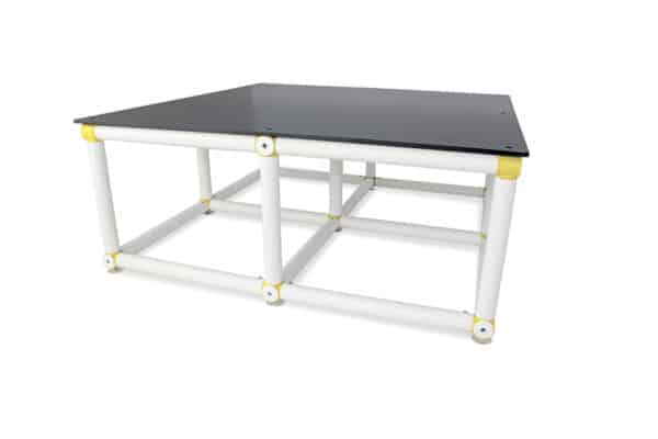 Plataforma de PVC para reducción del fondo de la piscina