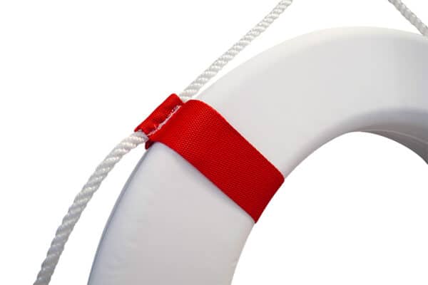 Aro Salvavidas Recubierto Blanco - Imagen 3