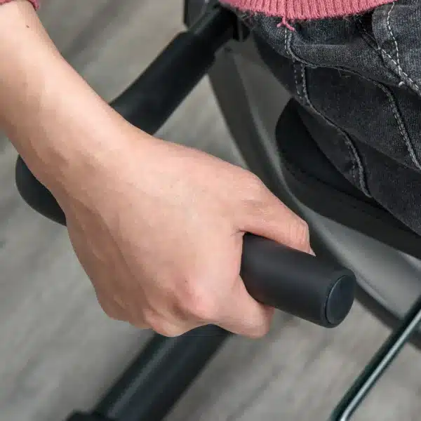 Bicicleta Estática con Respaldo de 8 Niveles de Resistencia con Volante Asiento Ajustable, Pantalla LCD y Soporte - Imagen 5