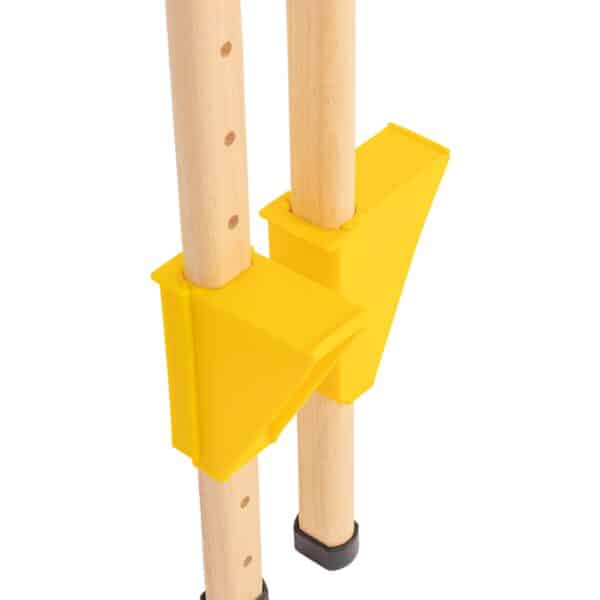 ZANCOS ALTOS DE MADERA REGULABLES (PAR - Imagen 8