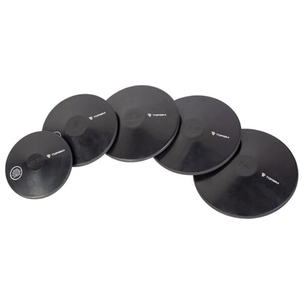 DISCO DE ATLETISMO DE CAUCHO 0,6/1/1,50/1,75/2 KG