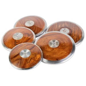 DISCO DE ATLETISMO DE ACERO Y MADERA