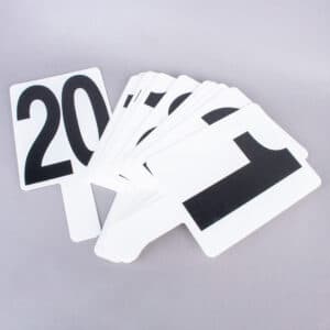 SET DE PLACAS NUMERADAS DE VOLEIBOL (20 UNIDADES)