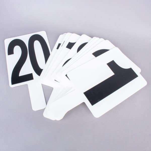 SET DE PLACAS NUMERADAS DE VOLEIBOL (20 UNIDADES)