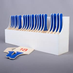 CAJA CON 22 PLACAS DE CAMBIO PARA VOLEIBOL