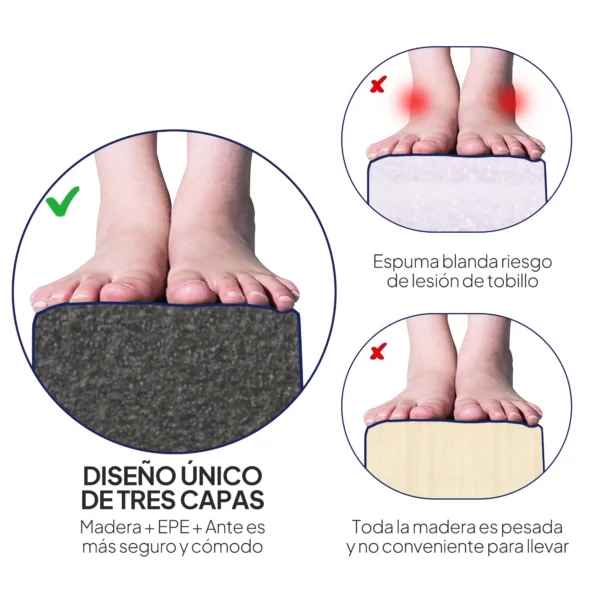 Barra de Equilibrio Gimnasia Plegable 210 cm Barra de Gimnasia Artística para Niños Adultos Entrenamiento en Casa Azul - Imagen 7