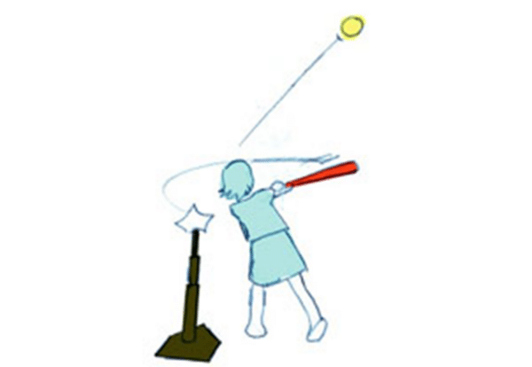 Batting Tee de caucho beisbol Soporte para bateo y práctica - Imagen 2