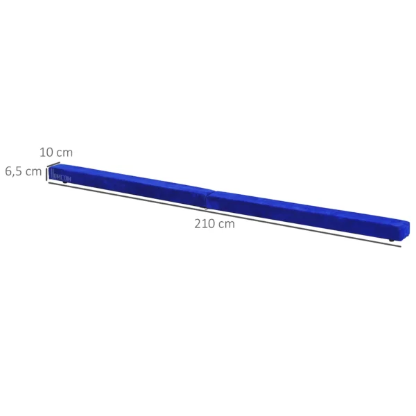 Barra de Equilibrio Gimnasia Plegable 210 cm Barra de Gimnasia Artística para Niños Adultos Entrenamiento en Casa Azul - Imagen 10