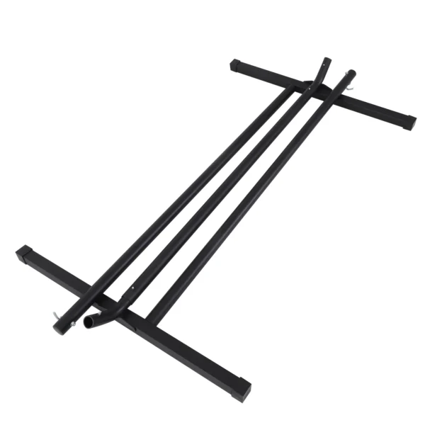 Soporte para Hamaca de Metal Estructura para Hamaca Carga 120 kg para Jardín Terraza Patio 360x92x112 cm Negro - Imagen 5