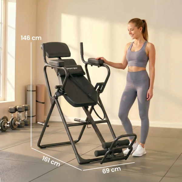 Mesa de Inversión 3 en 1 con Barras para Flexiones Dominadas Tabla de Inversión - Imagen 7